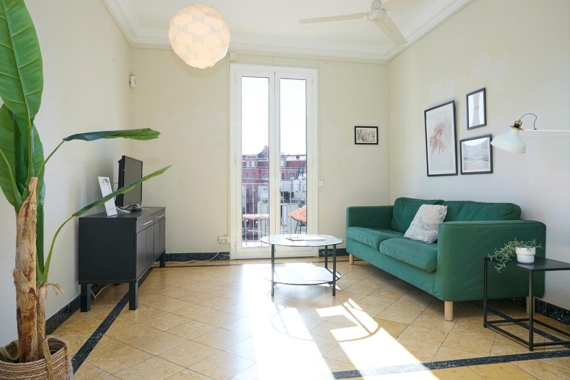 63Par1016- Sunny Apartment In Paralel Barcelona Eksteriør billede